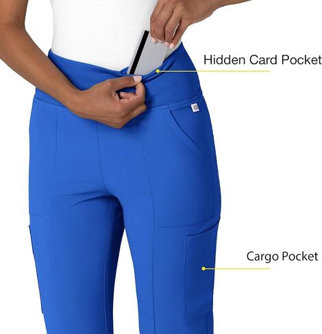 Wink Women's Cargo Flare Scrub Pant in Kuwait