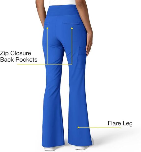 Wink Women's Cargo Flare Scrub Pant in Kuwait
