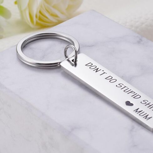 Don't Do Stupid Keychain Gifts for Teen Daughter Son from Mom Dad, Graduation New Driver First Car Reminder Gift in Kuwait
