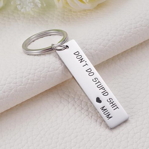 Don't Do Stupid Keychain Gifts for Teen Daughter Son from Mom Dad, Graduation New Driver First Car Reminder Gift in Kuwait