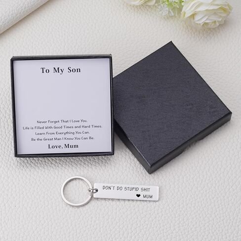 Don't Do Stupid Keychain Gifts for Teen Daughter Son from Mom Dad, Graduation New Driver First Car Reminder Gift in Kuwait
