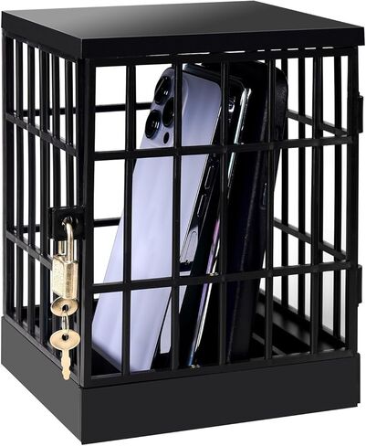 Cell Phone Jail Lock Box, Gold Mobile Phones Prison Lockable Cage for Classroom Family Time Party in Kuwait