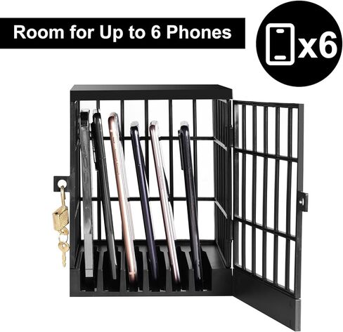 Cell Phone Jail Lock Box, Gold Mobile Phones Prison Lockable Cage for Classroom Family Time Party in Kuwait