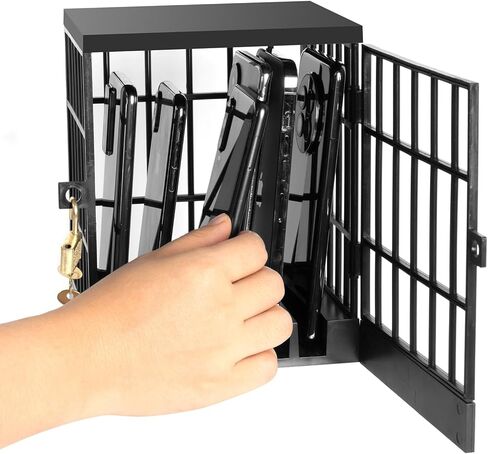 Cell Phone Jail Lock Box, Gold Mobile Phones Prison Lockable Cage for Classroom Family Time Party in Kuwait