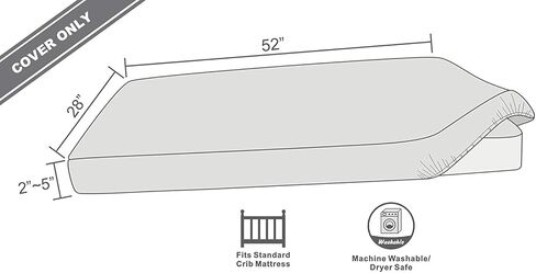 ملاءات سرير مريحة من BlueSnail - ملاءة سرير مريحة وناعمة ومسامية لمراتب سرير الأطفال قطعة واحدة (نقاط رمادية فاتحة) in Kuwait
