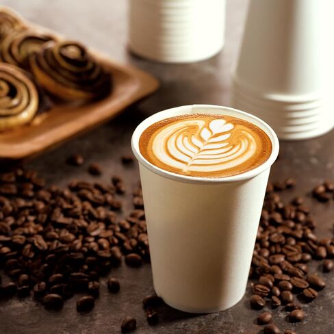 عبوة من 300 كوب ورقي سعة 12 أونصة من Munfix، فناجين قهوة ساخنة، أكواب بيضاء للاستعمال مرة واحدة، أكواب ساخنة للقهوة والمشروبات الساخنة والشوكولاتة والعصير، للمقاهي والحانات الصغيرة والحفلات والمناسبات in Kuwait