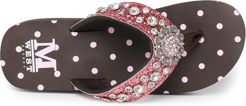 Montana West Women's Platform Flip Flop Comfortable outdoor Wedge Flip-Flops, Athletic Walking Thong Slippers SE94-S001PK 9 in Saudi Arabia