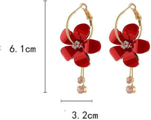 Flower Earrings for Women Spring Earrings for Women Sunflower Earrings Daisy Earrings Gold Flower Dangle Earrings Tropical Flower Statement Earrings Jewelry Gifts for Women Girls in Saudi Arabia