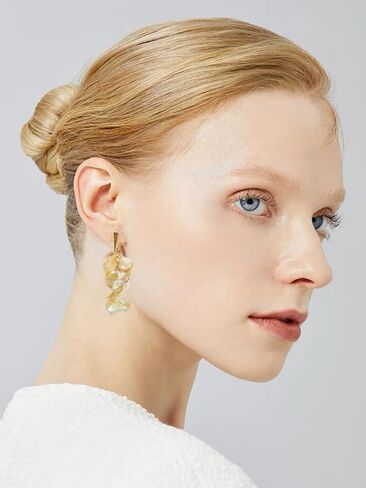 Flower Earrings for Women Spring Earrings for Women Sunflower Earrings Daisy Earrings Gold Flower Dangle Earrings Tropical Flower Statement Earrings Jewelry Gifts for Women Girls in Saudi Arabia