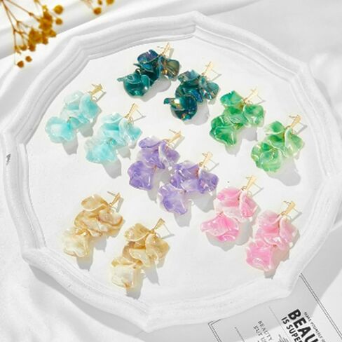 Flower Earrings for Women Spring Earrings for Women Sunflower Earrings Daisy Earrings Gold Flower Dangle Earrings Tropical Flower Statement Earrings Jewelry Gifts for Women Girls in Saudi Arabia