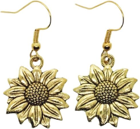 Flower Earrings for Women Spring Earrings for Women Sunflower Earrings Daisy Earrings Gold Flower Dangle Earrings Tropical Flower Statement Earrings Jewelry Gifts for Women Girls in Saudi Arabia