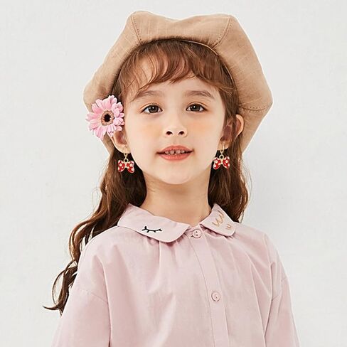 10/20 زوجًا من الأقراط المتدلية الذهبية اللطيفة للفتيات أقراط طارة هوجي الصغيرة مع السحر 14 كيلو أقراط طارة ذهبية مجموعة مجوهرات مضادة للحساسية in Kuwait