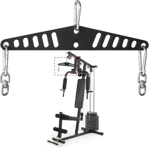 Fitness Workout Weight Spreader Bar, Double to Single Adaptor Plate, Back Stretch Expand Bar, Back Arm Training Accessory, Pull Up Down Trainer, Crossover Machine Attachment for Home Gym Pulley in Saudi Arabia