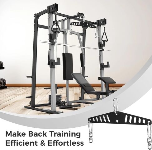 Fitness Workout Weight Spreader Bar, Double to Single Adaptor Plate, Back Stretch Expand Bar, Back Arm Training Accessory, Pull Up Down Trainer, Crossover Machine Attachment for Home Gym Pulley in Saudi Arabia