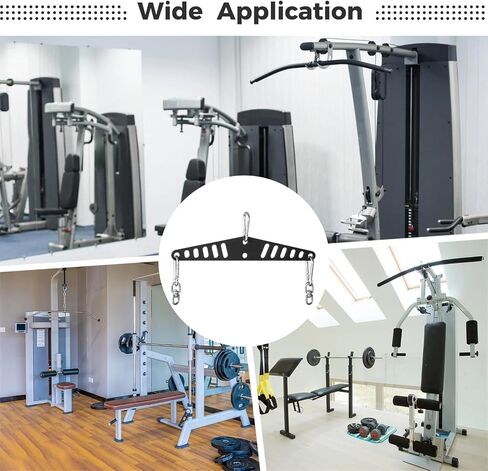 Fitness Workout Weight Spreader Bar, Double to Single Adaptor Plate, Back Stretch Expand Bar, Back Arm Training Accessory, Pull Up Down Trainer, Crossover Machine Attachment for Home Gym Pulley in Saudi Arabia