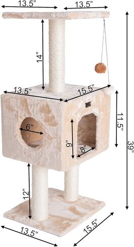 شجرة قطط ارماركات موديل A4201، بيج in Kuwait