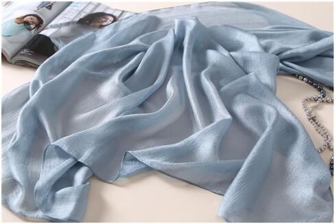 Scarves for Women Lightweight Sheen Scarf Elegant Pashmina Shawls and Wraps for Evening Dresses Wedding Solid Color in Saudi Arabia