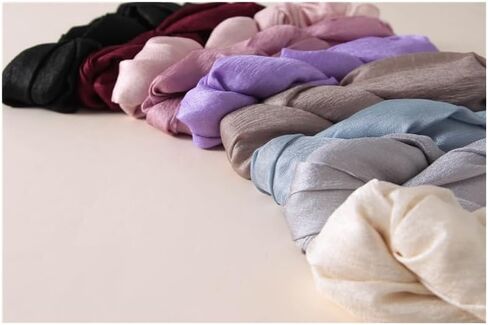 Scarves for Women Lightweight Sheen Scarf Elegant Pashmina Shawls and Wraps for Evening Dresses Wedding Solid Color in Saudi Arabia