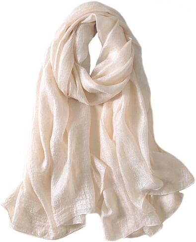 Scarves for Women Lightweight Sheen Scarf Elegant Pashmina Shawls and Wraps for Evening Dresses Wedding Solid Color in Saudi Arabia