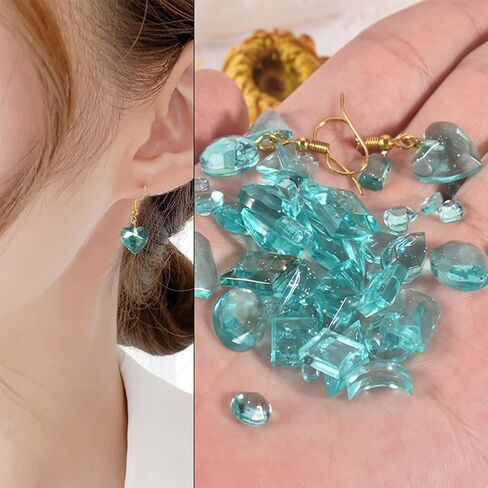 4 قطع قوالب الراتنج الأحجار الكريمة سيليكون، قوالب الراتنج المجوهرات، قوالب صب المجوهرات الراتنج لصنع الأقراط in Kuwait