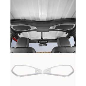Savadicar Overhead Soundbar Speaker Trim Cover for 2024+ Jeep Wrangler (JL) & Gladiator (JT), Enhance Interior Aesthetics with Premium Styling Accent Accessories, Red, 2 Pcs