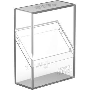 Ultimate Guard Boulder 40+ Classic, Deck Case for 40 Double-Sleeved TCG Cards, Clear, Secure & Durable Storage for Trading Card Games