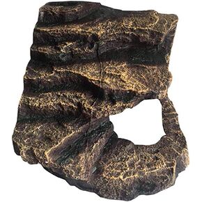 OMEM Turtle hide, Turtles Hide habitat lizard hidden cave, humidified habitat decoration (Small)