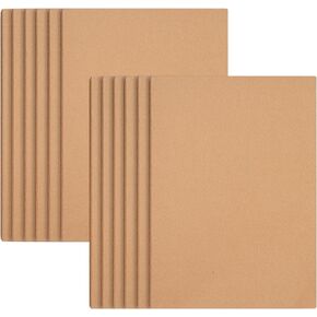 12 Pack Large Dot Grid Notebook & Journal Bulk, Kraft Cover, A4 Size, 8.5x11 inch, 60 Pages, Dotted Thick Paper