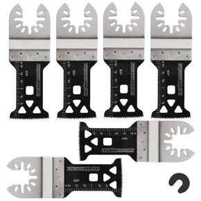 HCS Wood/Drywall Oscillating Saw Blades for Oscillating Tool Multitool, Pack of 6