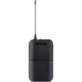 Shure BLX1 Wireless Bodypack Transmitter with On/Off Switch, Adjustable Gain Control, TQG Connector - for use with BLX Wireless Microphone Systems (Receiver Sold Separately) | H8 Band