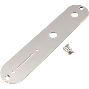 Musiclily Pro 32mm Steel Tele Control Plate with Narrow Pots Hole Spacing for Telecaster Electric Guitar, Chrome