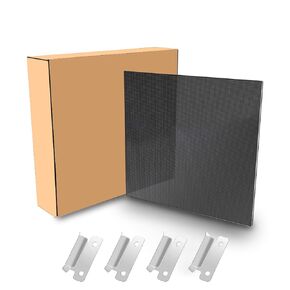 3D Pritner Tempered Glass Bed 235 X 235x4mm, 3D Printer Platform Glass Print Bed Plate Build Surface with 4 pcs Clips Suitable for Ender 3 / Pro / 3S / v2, CR 20 / Pro, Ender 5 / Pro 3D Printer