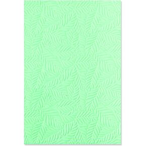 Sizzix 3-D Textured Impressions Embossing Folder Leaf Pattern, 665357, Multicolor