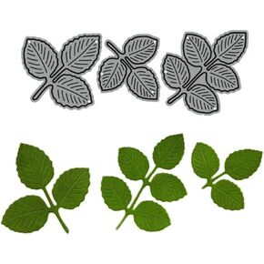 Leaf Cutting Dies for Card Making, Cutting Dies Cut Stencils for DIY Scrapbooking Photo Album Decorative Embossing Paper Dies for Card Making Templated