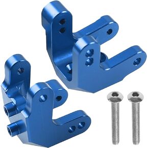 2Pcs Vgoohobby Aluminum Alloy Upper Shock Absorber Mount Bracket Compatible with 1/8 Losi LMT 4WD Solid Axle RC Monster Car (Blue)