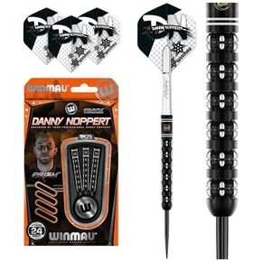 Winmau Danny Noppert Freeze Edition 24 Gram Professional Steeltip Tungsten Darts Set with Flights and Stems (Shafts)
