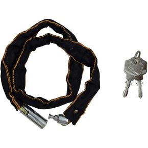 Bicycle Chain Lock,Chain Bicycle Lock Durable Security Anti-Theft Bike Chain Lock with 2 Keys Door Lock for Bicycle,Motorcycle,Mountain,Road Cycling Silver