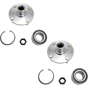 TRQ Front Wheel Bearing & Hub Kit LH RH Pair for Kia Spectra