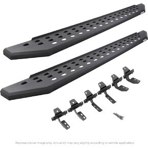 Go Rhino 69404887PC RB20 Running Boards with Mounting Brackets Kit for 19-24 GMC, Chevrolet (Crew Cab Pickup)
