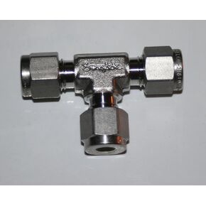 Swagelok SS-400-3 Stainless Steel Tube Fitting, Union Tee, 1/4" Tube OD