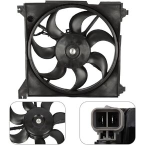 SCITOO 600610 620-712 Radiator Cooling Fan Fit for 2001-2006 for Hyundai for Santa Fe