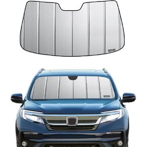 Windshield Shade for 2016-2021 Honda Pilot, Front Window Sunshade for 2017-2021 Honda Ridgeline, Without Sensing Camera - AstraGuard