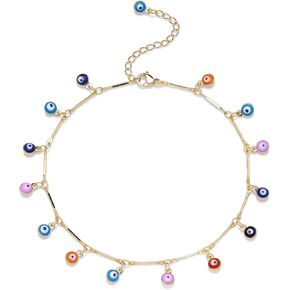 Gold Anklet for Women 14K Gold Plated Trendy Dainty Link Chain Ankle Bracelets Adjustable Anklets Handmade Simple Gold Jewelry Gifts in Kuwait