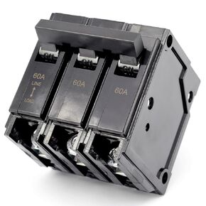 استبدال قاطع الدائرة Q360 3 أقطاب 60 أمبير لمراكز التحميل من سلسلة Siemens PL وES، 10KA 120/240V حماية مغناطيسية حرارية قياسية (3P 60A)