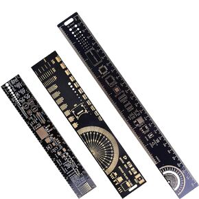 3PCS PCB Ruler 3Sizes 15/20/25cm 5.9/7.8/9.8in Multifunctional Engineering Ruler Resistor Capacitor Chip IC Measuring Tool Printed Circuit Board Ruler