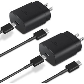 25W Fast Adaptive Samsung Charger for Galaxy S22 S23+ Ultra/S21/S21+/S21 Ultra/S20/S20+/S20 Ultra/Note 20/Note 20 Ultra/Note10/Note10+/Z Fold4/Z flip4 with 4FT (1.2M) Charging Cable - Black