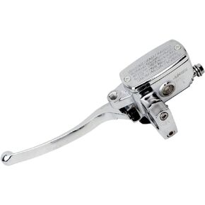 Minho Motorcycle Universal Chrome 1" 25mm Right Brake Clutch Master Cylinder Lever for Honda Yamaha Suzuki Scooter ATV UTV Parts 10mm Mirror Thread