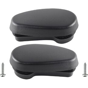 Tubular Side Steps Bars End Caps Replacement Set Compatible with 2009-2022 Do-dge Ram ; Replacement for 68044463AB 68044463AC