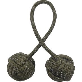 Fidget Beads Skill Toys, Fidget Toys, Parachute Cord and Steel Beads Handmade Fidget Beads, Beginners Worry Beads, Portable EDC Leisure Toys (Black)