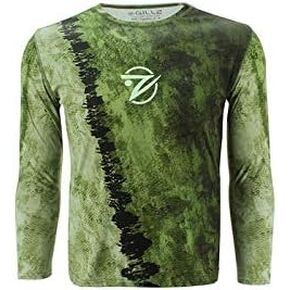 Gillz Men's Extreme Grunge Scales Long Sleeve UV Protective Lightweight Moisture Wicking Quick-Dry Breathable Fishing Shirt